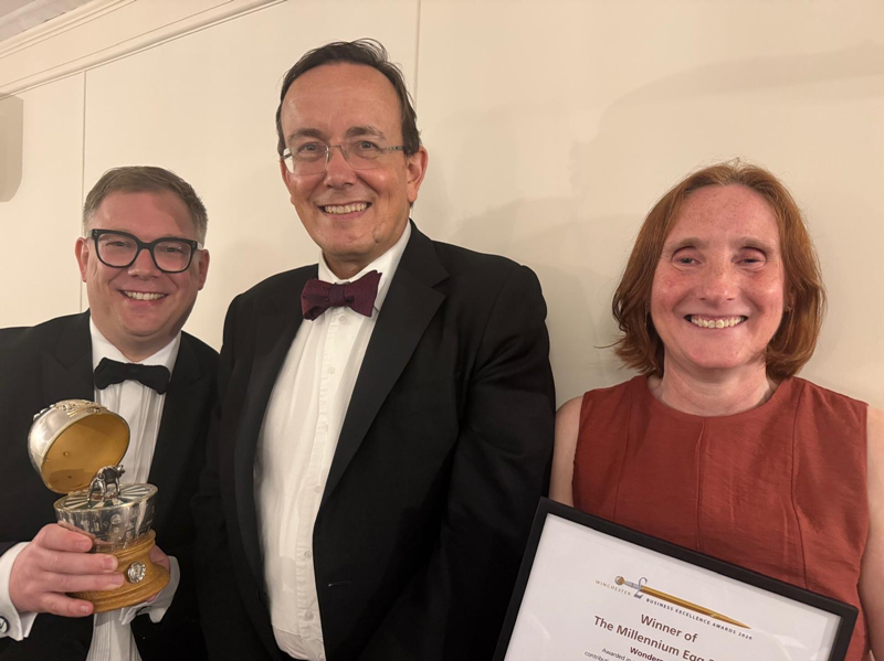 Ben and Dr Janet from Wonderseekers with Cllr Martin Tod